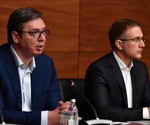 Beograd: Predsjednik Srbije sastao se s predstavnicima Srba s Kosova 22.11.2018., Beograd, Srbija - U Klubu Poslanika odrzan je sastanak predsjednika Srbije Aleksandra Vucica s predstavnicima Srba s Kosova. Ministar unutarnjih poslova Nebojsa Stefanovic. Photo: Srdjan Ilic/PIXSELL