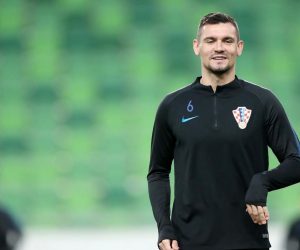 Budimpešta: Trening nogometnih reprezentativaca uoči utakmice s Mađarskom 23.03.2019., Budimpesta, Madjarska - Trening hrvatske nogometne reprezentacije uoci kvalifikacijske utakmice s Madjarskom za Europsko nogometno prvenstvo 2020. Dejan Lovren  Photo: Sanjin Strukic/PIXSELL