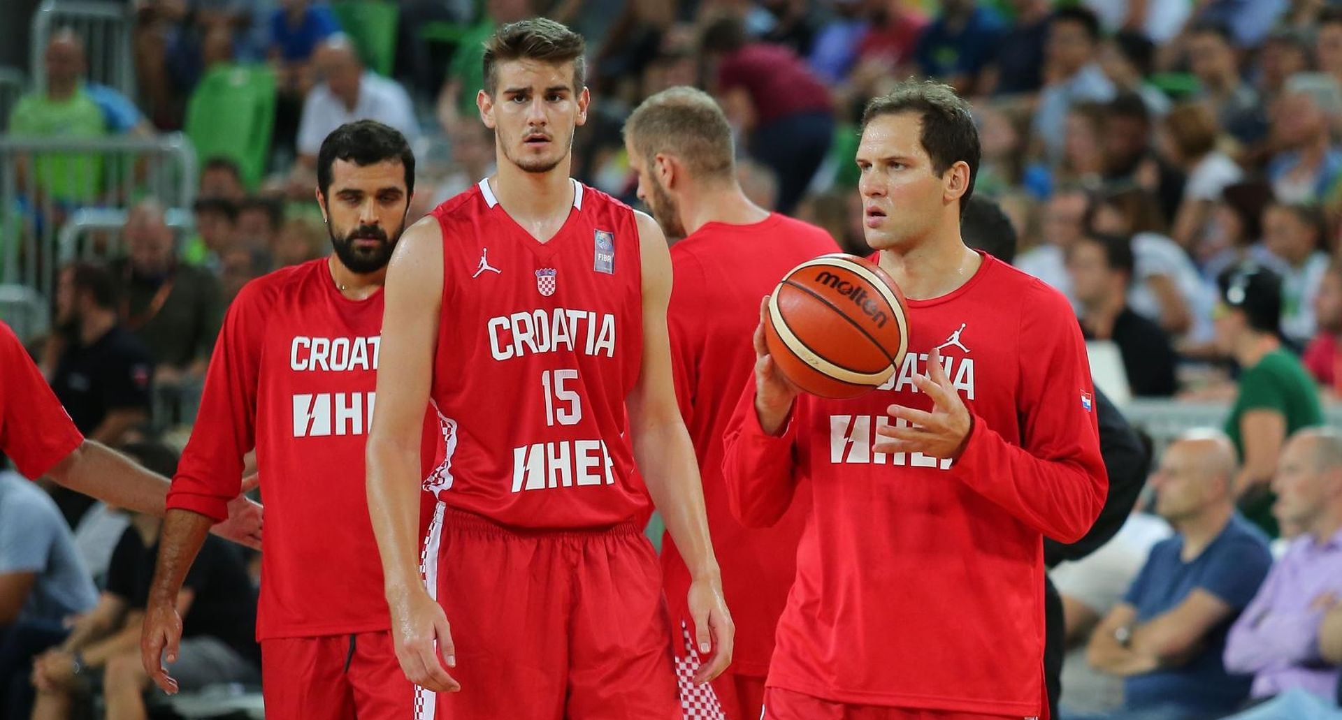 24.08.2017., Stozice, Ljubljana, Slovenija - Pripremna utakmica za EuroBasket 2017., Slovenija - Hrvatska. Bojan Bogdanovic, Dragan Bender.
 Photo: Jurica Galoic/PIXSELL