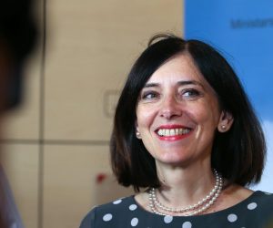 28.08.2019., Split - Na Medicinskom fakultetu ministrica znanosti i obrazovanja Blazenka Divjak sastala se s oko dvjestotinjak ravnatelja osnovnih skola s podrucja Dubrovacko-neretvanske, Splitsko-dalmatinske, Sibensko-kninske te Zadarske zupanije kojima je predstavila reformu obrazovanja i eksperimentalnu Skolu za zivot. Photo: Ivo Cagalj/PIXSELL
