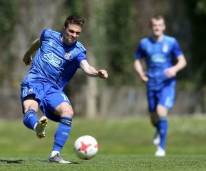 Zagreb: Dinamo i Hajduk odigrali bez pobjednika u Drugoj HNL 31.03.2019., Zagreb - Hitrec Kacijan stadion, Zagreb - Druga HNL, 18. kolo, GNK Dinamo II - Hajduk II. Matija Fintic. 
Photo: Luka Stanzl/PIXSELL