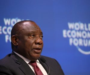 South Africa's President Cyril Ramaphosa speaks during a session of the World Economic Forum on Africa in Cape Town South Africa's President Cyril Ramaphosa speaks during a session of the World Economic Forum on Africa in Cape Town, South Africa, September 5, 2019. REUTERS/Sumaya Hisham SUMAYA HISHAM
