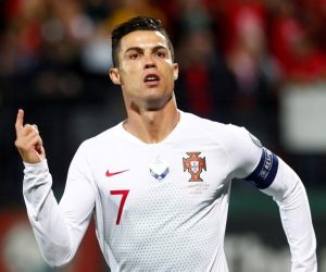 Euro 2020 Qualifier - Group B - Lithuania v Portugal Soccer Football - Euro 2020 Qualifier - Group B - Lithuania v Portugal - LFF Stadium, Vilnius, Lithuania - September 10, 2019  Portugal's Cristiano Ronaldo celebrates scoring their first goal from the penalty spot   REUTERS/Ints Kalnins     TPX IMAGES OF THE DAY Ints Kalnins