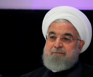 Iranian President Hassan Rouhani speaks at a news conference in New York Iranian President Hassan Rouhani speaks at a news conference on the sidelines of the United Nations General Assembly in New York, U.S., September 26, 2019. REUTERS/Brendan McDermid BRENDAN MCDERMID