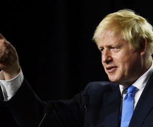 epa07798883 (FILE) - Britain's Prime Minister Boris Johnson speaks at a press conference at the G7 summit in Biarritz, France, 26 August 2019 (reissued 28 August 2019). According to reports, British government has formally requested the intervention of the Queen in a bid to suspend parliament. A government source said the government's intention is to suspend parliament and hold a Queen's speech 14 October, setting out the future plans of a post-Brexit government.  EPA/NEIL HALL