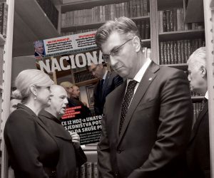 03.05.2019., Vukovar - U prostorijama Franjevackog samostana Vukovar svecano je otvoren Franjevacki muzej, koji je obnovljen i uredjen kroz projekt Integracije kulturne i povijesne bastine Franjevackog samostana u turisticku ponudu grada Vukovar. Predsjednica RH Kolinda Grabar-Kitarovic, predsjednik Vlade RH Andrej Plenkovic. Photo: Davor Javorovic/PIXSELL