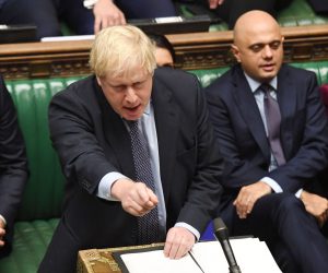 epa07932972 A handout still image available by the UK Parliament shows British Prime Minister Boris Johnson addressing MPs during a debate on the revised Brexit deal at the House of Commons in London, Britain, 19 October 2019. The European Union (EU) and the British government reached a tentative deal on Brexit that must be ratified in a vote by the UK Parliament.  EPA/UK PARLIAMENT / JESSICA TAYLOR MANDATORY CREDIT: UK PARLIAMENT / JESSICA TAYLOR - Images must not be altered in any way. HANDOUT EDITORIAL USE ONLY/NO SALES