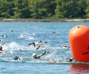 01.09.2019., Sibenik - U organizaciji Triatlon kluba Sibenik i Zajednice sportova Grada Sibenika, odrzana je utrka Sprint triatlon kod tvrdjave sv. Nikole, na setnici u kanalu sv. Ante. Utrka se boduje za Kup Hrvatske. Uz triatlonsku utrku odrzana je i utrka gradjana na 5 kilometara i djecji akvatlon.
Photo: Dusko Jaramaz/PIXSELL