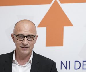 01.10.2019., Zagreb- Predsjednik Hrvatske narodne stranke – liberalnih demokrata Ivan Vrdoljak objavio je odluku Matije Posavca da izlazi iz stranke.
Photo: Sandra Simunovic/PIXSELL