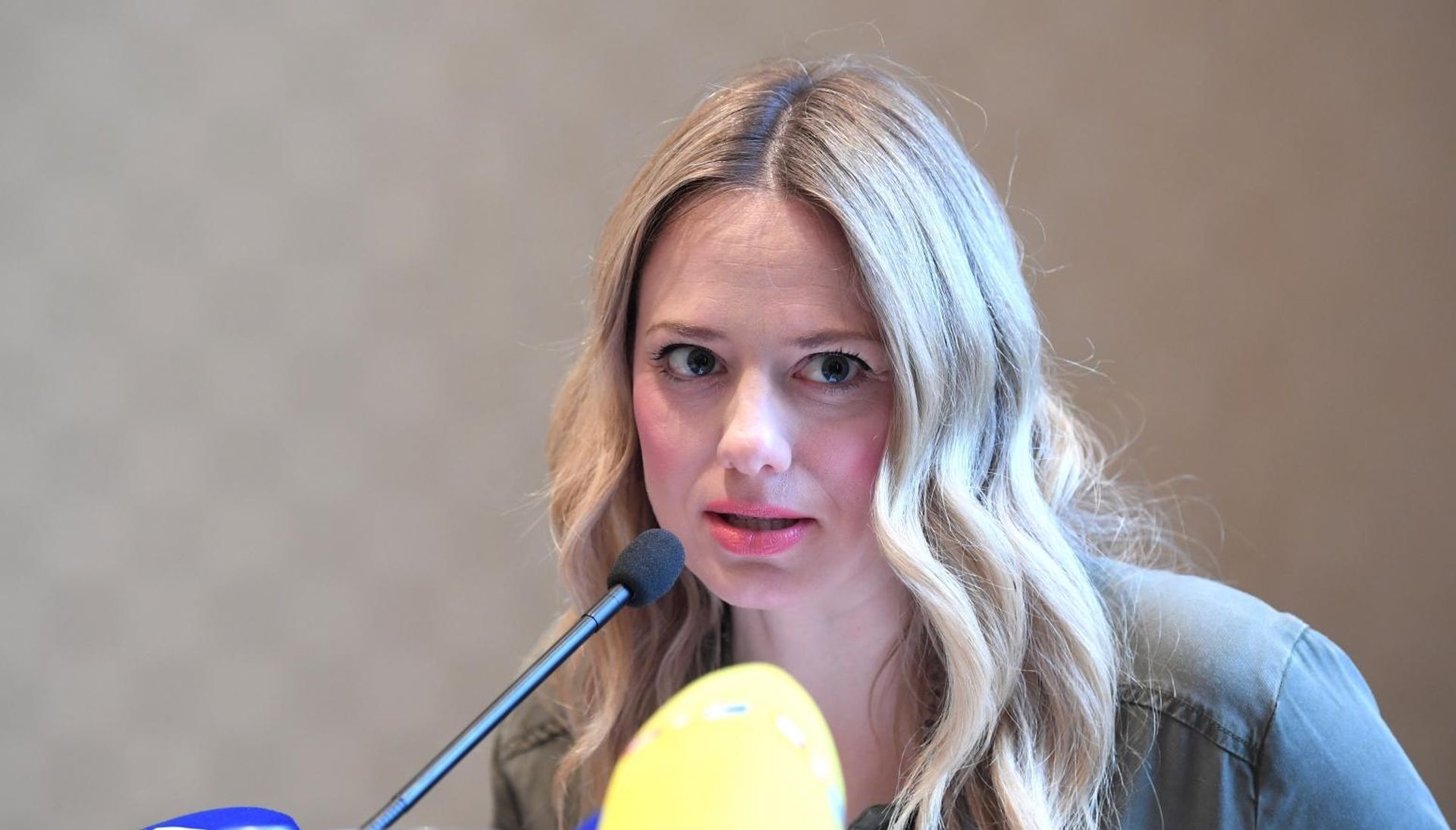 02.06.2019., Zagreb - Konferencija za medije  inicijative Spasi me, organizatorice Jelene Veljace, te predstavljanje fonda za pomoc zlostavljanim zenama. Jelena Veljaca
Photo: Marko Lukunic/PIXSELL