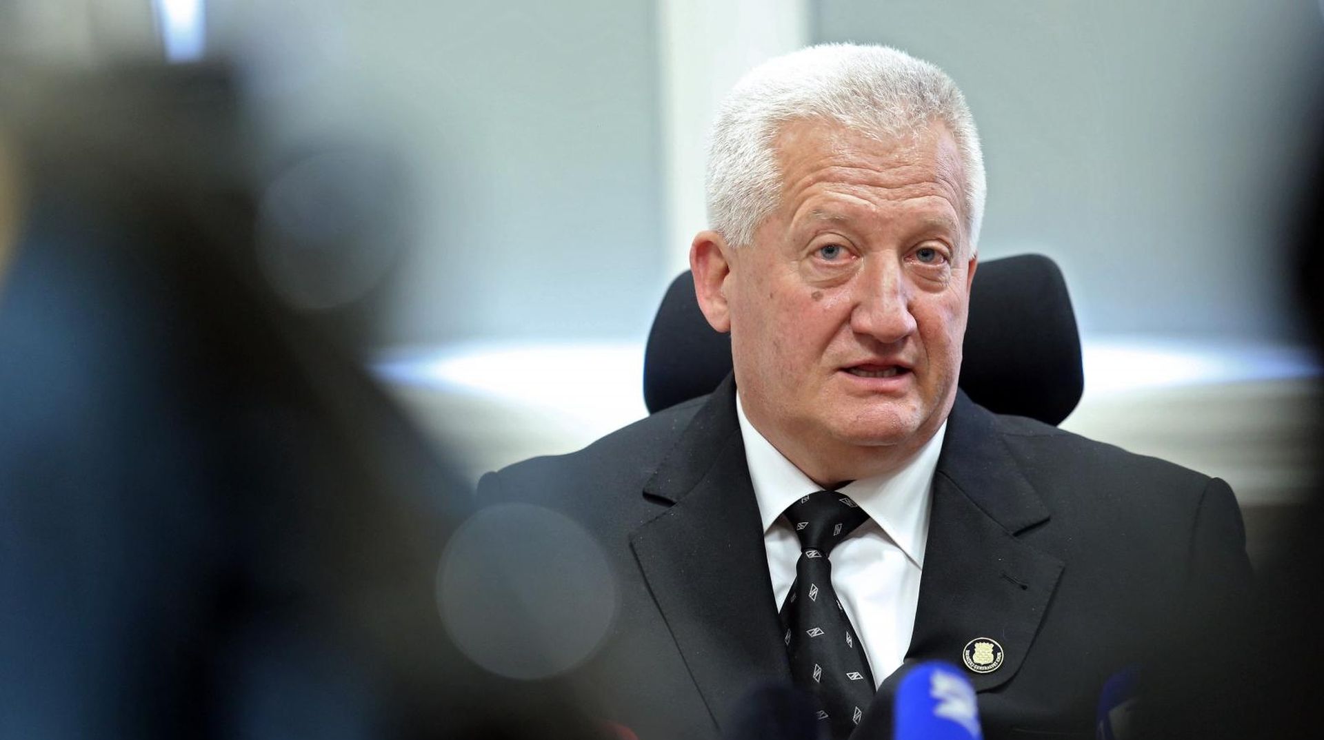 03.02.2018., Jurja Habdelica 2, Zagreb - General Pavao Miljavac ponovno je izabran za predsjednika Hrvatskog generalskog zbora (HGZ) na redovitoj izbornoj skupstini nakon cega je odrzao konferenciju za novinare. 
Photo: Sanjin Strukic/PIXSELL