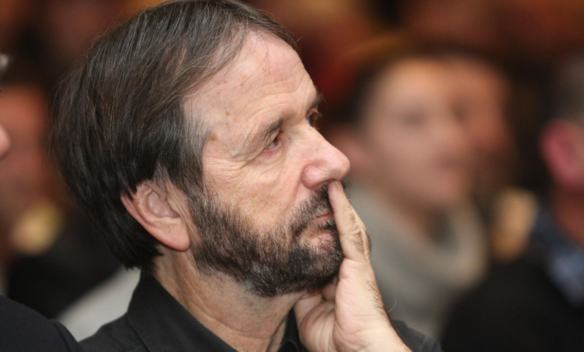 04.02.2013., Split - Judith Reisman u velikoj dvorani splitskog nadbiskupskog sjemenista docekana ovacijama i ispracena ruzama i darovima. Slikar Zvonimir Mihanovic.
Photo: Ivo Cagalj/PIXSELL