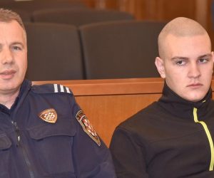 07.02.2018., Zadar - Na Zupanijskom sudu zapocelo sudjenje Tinu Sunjergi, osumnjicenom za okrutno ubojstvo roditelja. 
Photo: Dino Stanin/PIXSELL