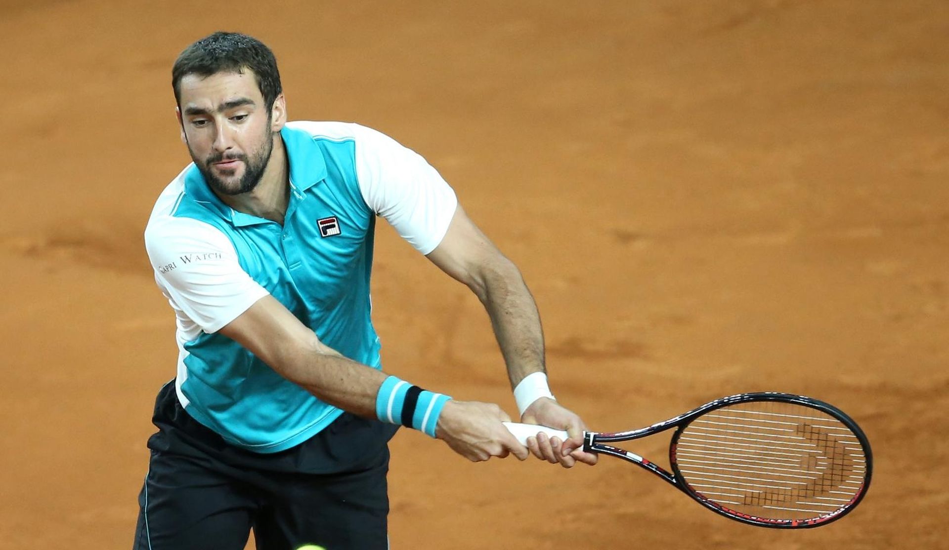 08.04.2018., Varazdin, Arena Varazdin - Cetvrtfinale Svjetske skupine Davis Cupa, Hrvatska - Kazahstan, treci dan, 4. mec, Marin Cilic - Mikhail Kukushkin.

Photo: Sanjin Strukic/PIXSELL