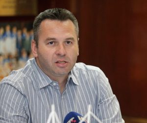 08.04.2019., Zagreb - Konferencija za medije juniora Cibone nakon osvajanja juniorske ABA lige. Domagoj Cavlovic. 
Photo: Dalibor Urukalovic/PIXSELL