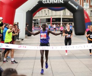 09.10.2016., Zagreb - 25. Zagrebacki maraton, polumaraton i utrka gradjana na 5km. Wycliffe Kipkorir Biwot, pobjednik maratona. 
Photo: Petar Glebov/PIXSELL