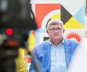 10.9.2019., Rijeka -  Konferencija za medije na kojoj je predstavljen program za 2020. godinu, programskog pravca 27 susjedstva Rijeke 2020 Europske prijestolnice kulture. Gradonacelnik Vojko Obersnel. Photo: Nel Pavletic/PIXSELL