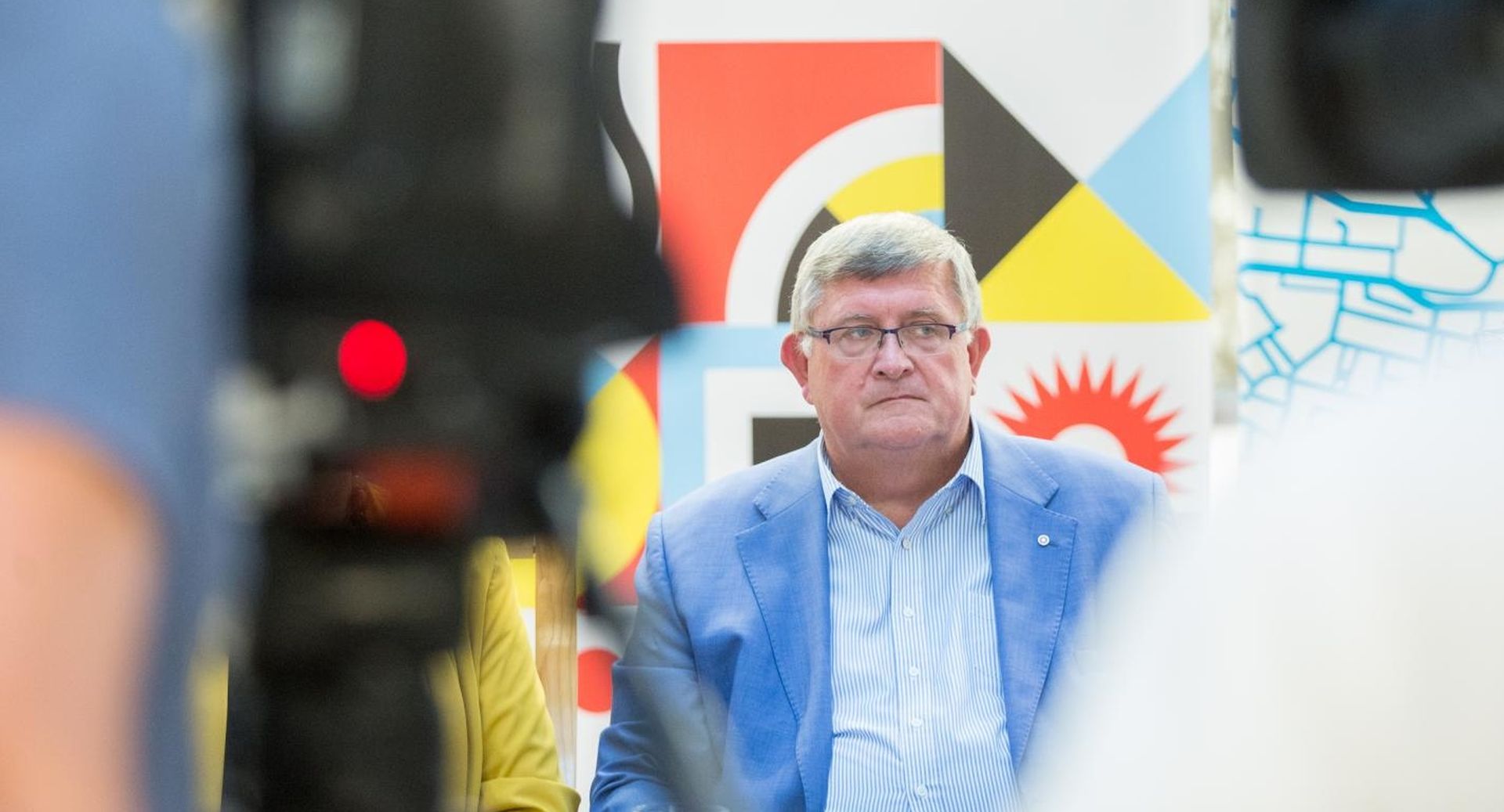 10.9.2019., Rijeka -  Konferencija za medije na kojoj je predstavljen program za 2020. godinu, programskog pravca 27 susjedstva Rijeke 2020 Europske prijestolnice kulture. Gradonacelnik Vojko Obersnel. Photo: Nel Pavletic/PIXSELL