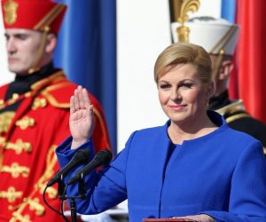 15.02.2015., Zagreb - Inauguracija predsjednice Kolinde Grabar Kitarovic na Trgu sv. Marka. 
Photo: Igor Kralj/PIXSELL