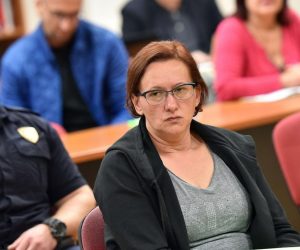 15.10.2019., Varazdin -  Pred vijecem varazdinskog Županijskog suda pocelo je sudjenje Smiljani Srnec za ubojstvo 21-godisnje sestre Jasmine tijekom ljeta 2000. godine. Photo: 
Photo: Vjeran Zganec Rogulja/PIXSELL