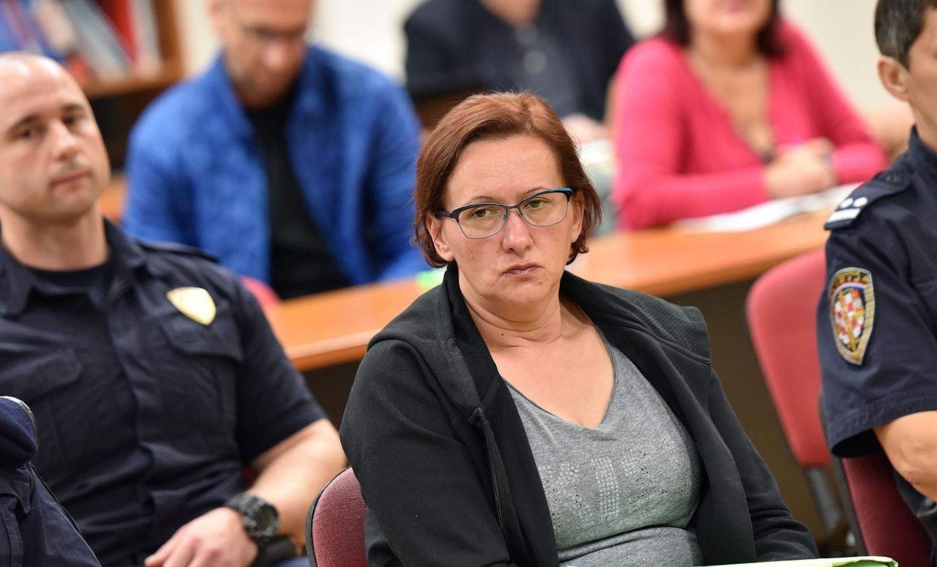 15.10.2019., Varazdin -  Pred vijecem varazdinskog Županijskog suda pocelo je sudjenje Smiljani Srnec za ubojstvo 21-godisnje sestre Jasmine tijekom ljeta 2000. godine. Photo: 
Photo: Vjeran Zganec Rogulja/PIXSELL