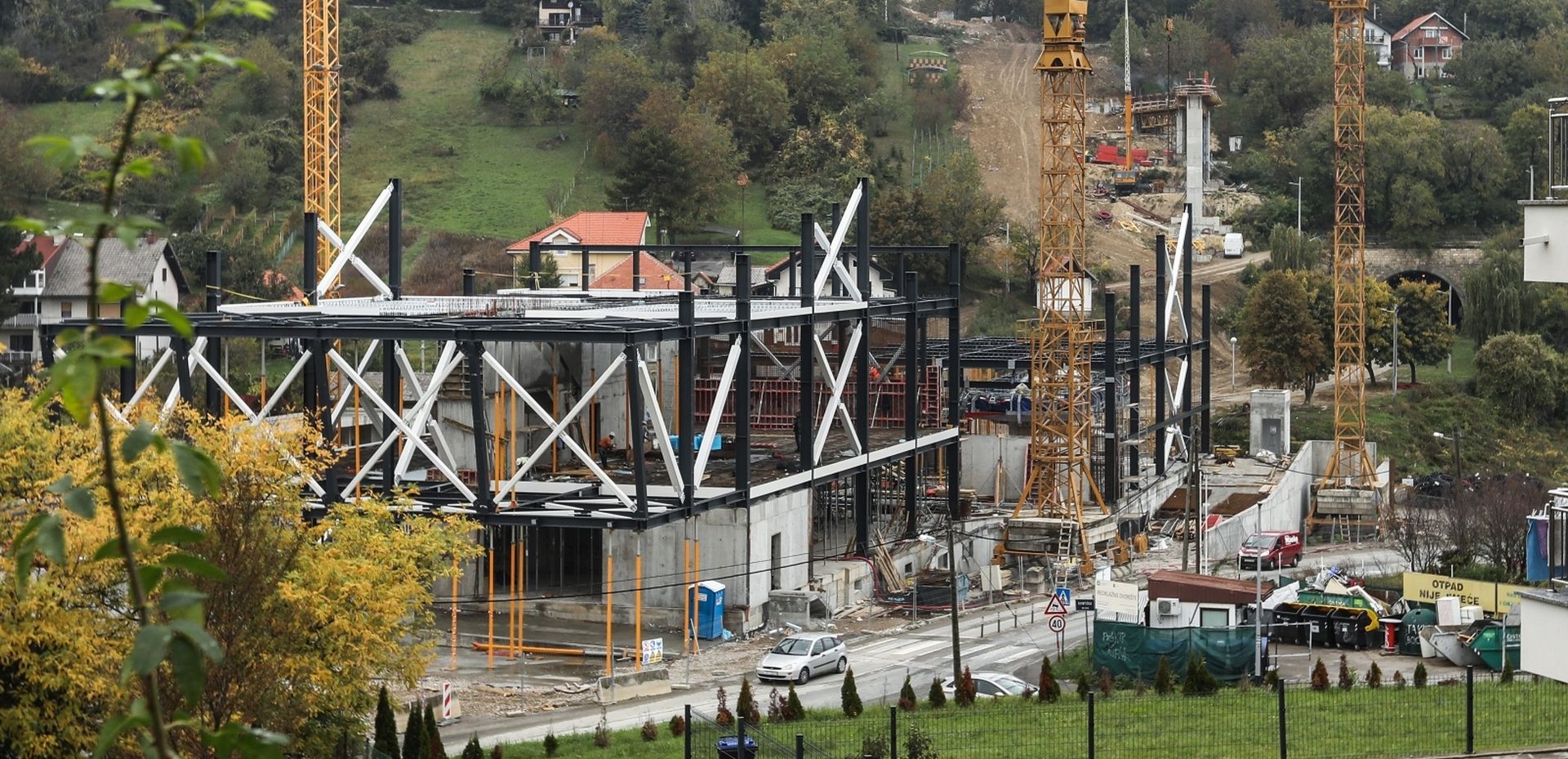 16.10.2019., Zagreb - Radovi na donjem dijelu zicare Sljeme. Photo: Robert Anic/PIXSELL