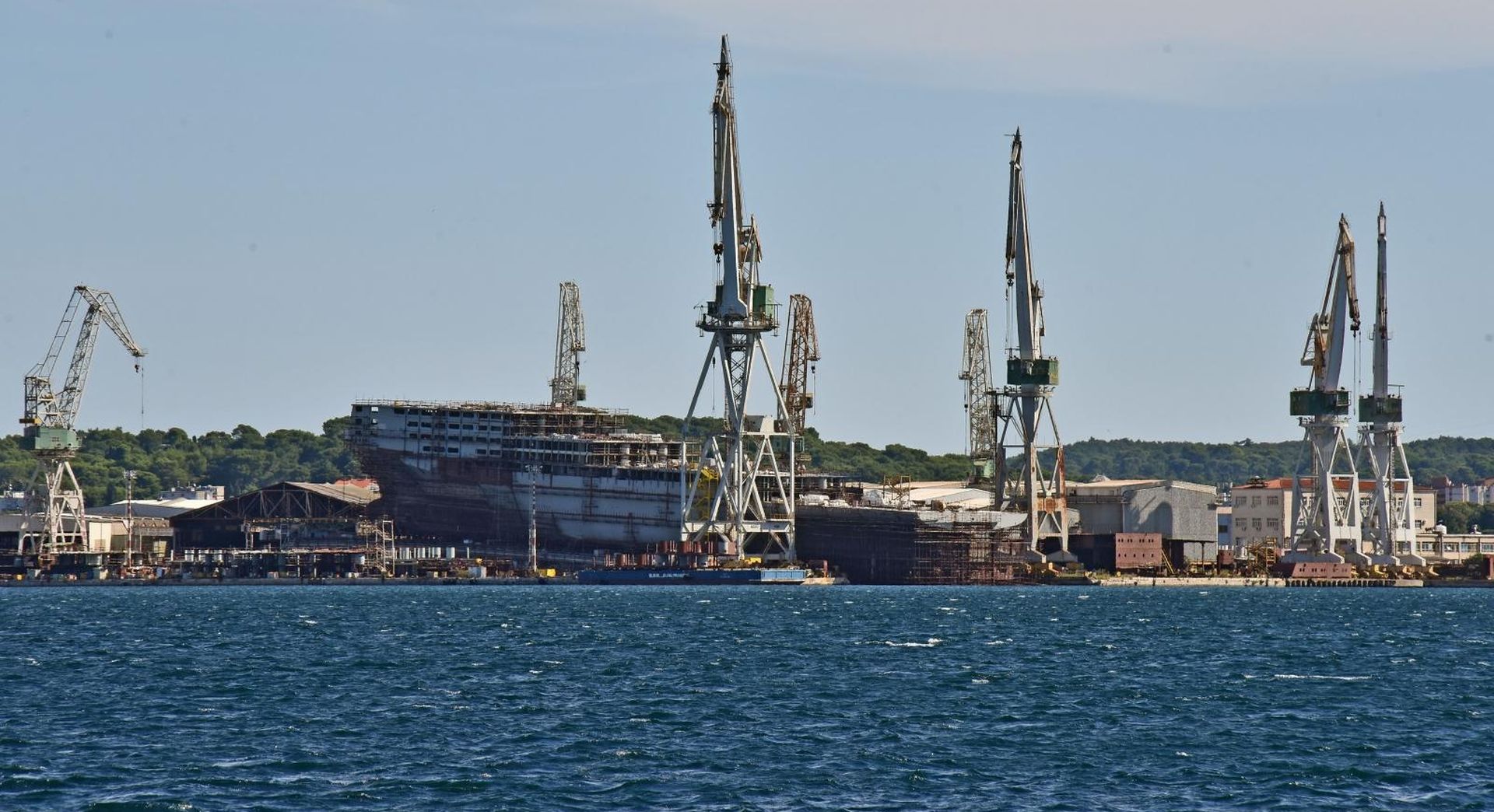 20.09.2019., Pula - Brodogradiliste Uljanik i dalje u stanju mirovanja, nista se ne radi. Photo: Dusko Marusic /PIXSELL