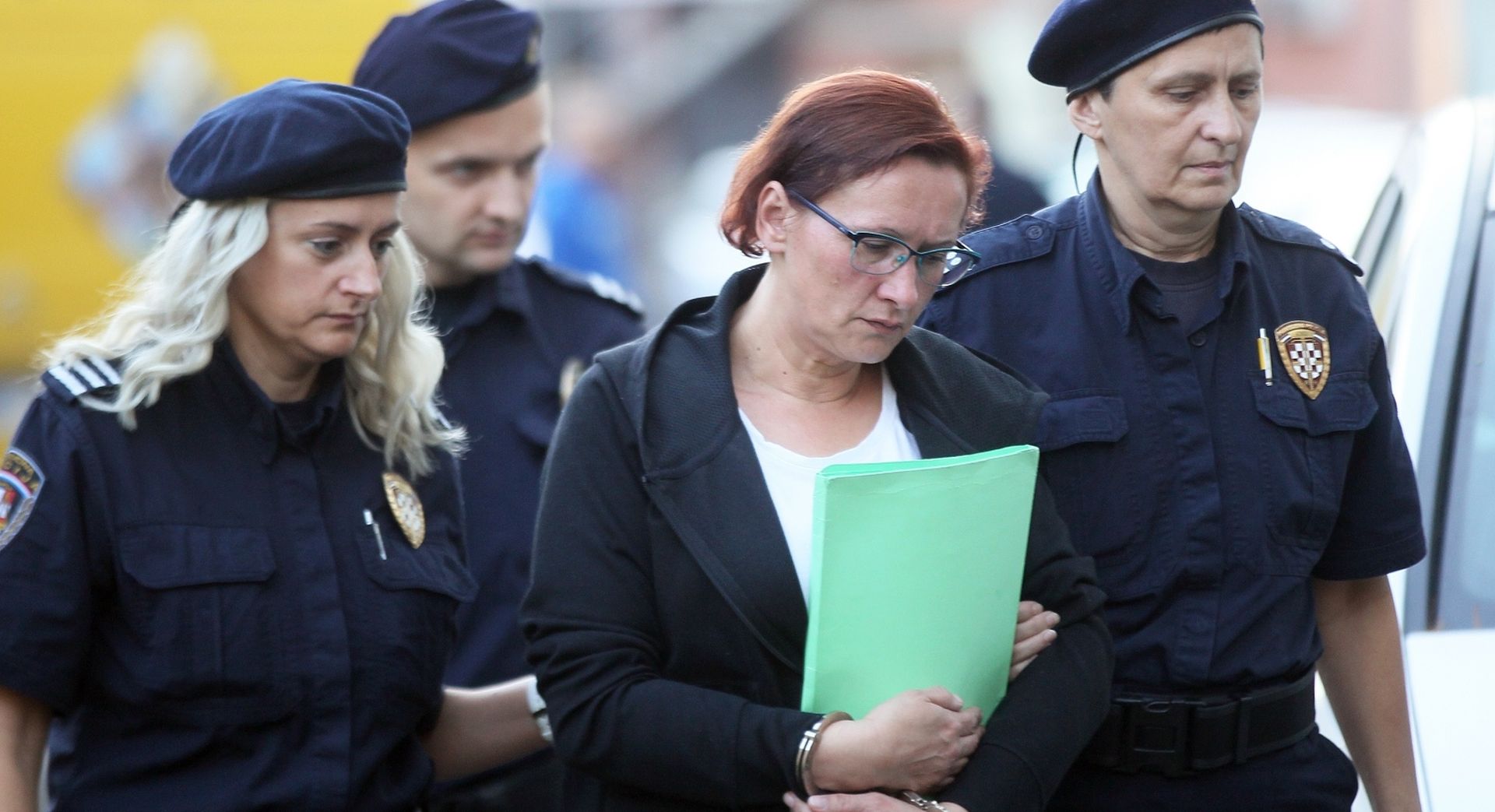 21.10.2019., Varazdin - 
Smiljana Srnec dolazi na trece rociste sudjenja zbog ubojstva sestre Jasmine.
Snimio: Zeljko Hladika