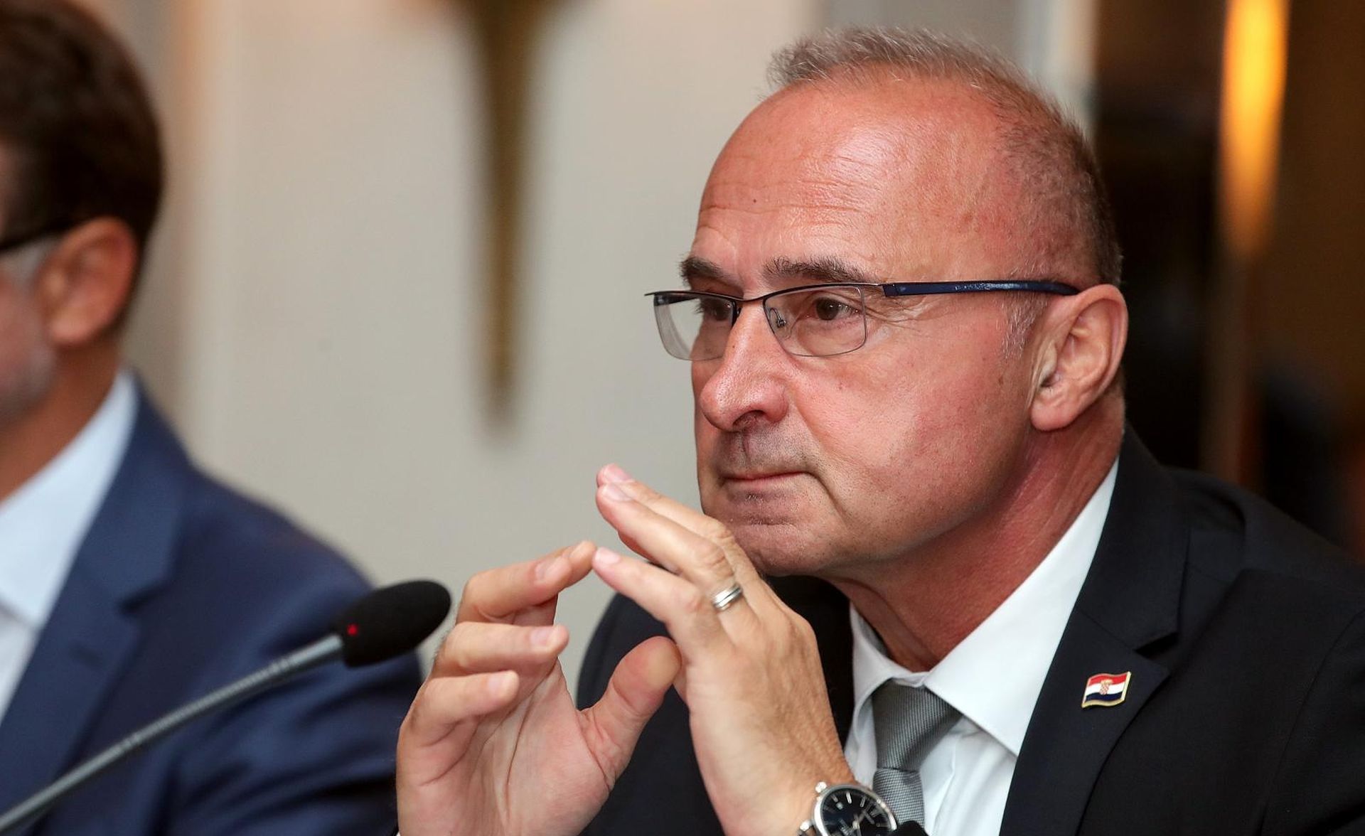 22.08.2019., Zagreb - Godisnja konferencija veleposlanika, generalnih konzula i vojnih izaslanika Republike Hrvatske odrzana je u Hotelu Sheraton. Ministar vanjskih i europskih poslova Gordan Grlic Radman
Photo: Goran Stanzl/PIXSELL