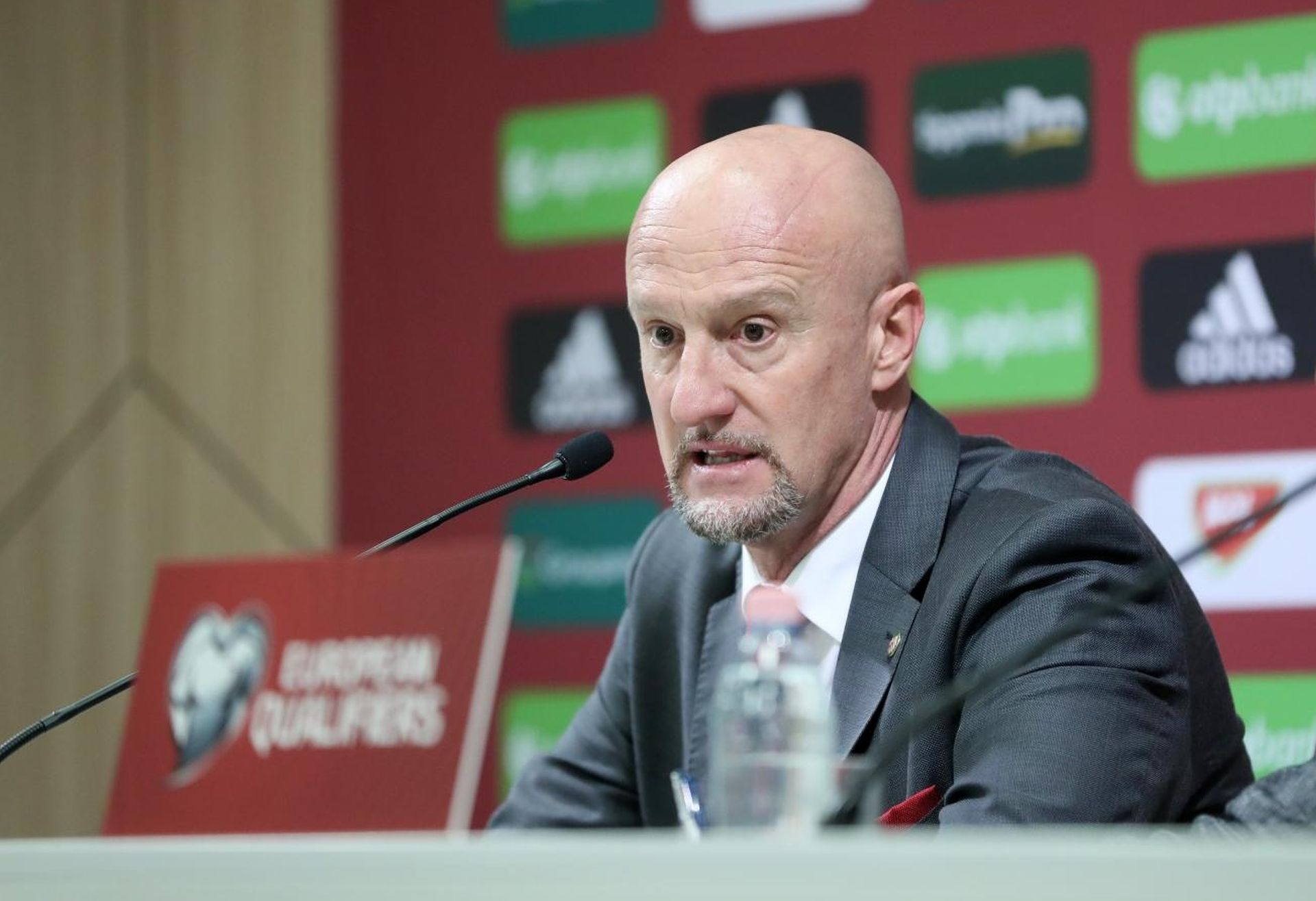 24.03..2019., Budimpesta - Madjarska - Konferencija za medije madjarske nogometne reprezentacije nakon kvalifikacijske utakmice s Hrvatskom za Europsko nogometno prvenstvo 2020. Marco Rossi. Photo: Sanjin Strukic/PIXSELL