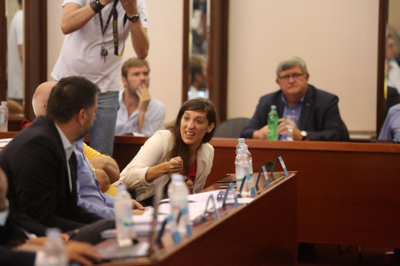 24.07.2019., Rijeka - Nastavljena sjednica Gradskog vijeca. Vijecnica HDZ-a Ivona Milinovic Photo: Goran Kovacic/PIXSELL