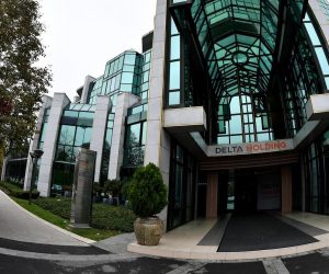 25.10.2017., Beograd, Srbija - Zgrada tvrtke Delta Holding u Novom Beogradu.  
Photo: Srdjan Ilic/PIXSELL