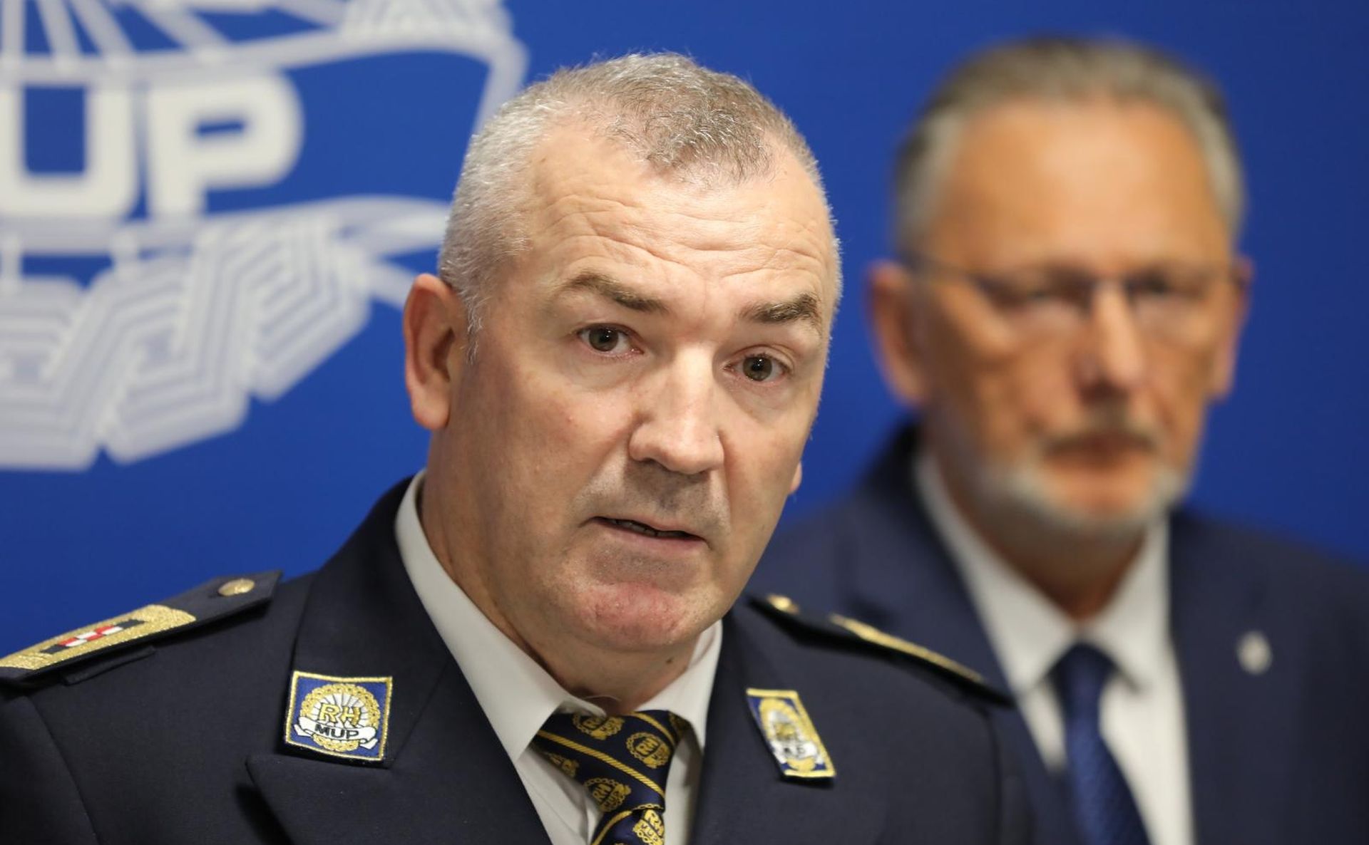 28.10.2019.,Zagreb -  Nakon sto je zamjenik ravnatelja policije Josip Celic podnio ostavku odrzana je izvanredna konferencija za novinare na kojoj su govorili glavni ravnatelj policije Nikola Milina i ministar unutarnjih poslova Davor Bozinovic.
Photo: Jurica Galoic/PIXSELL