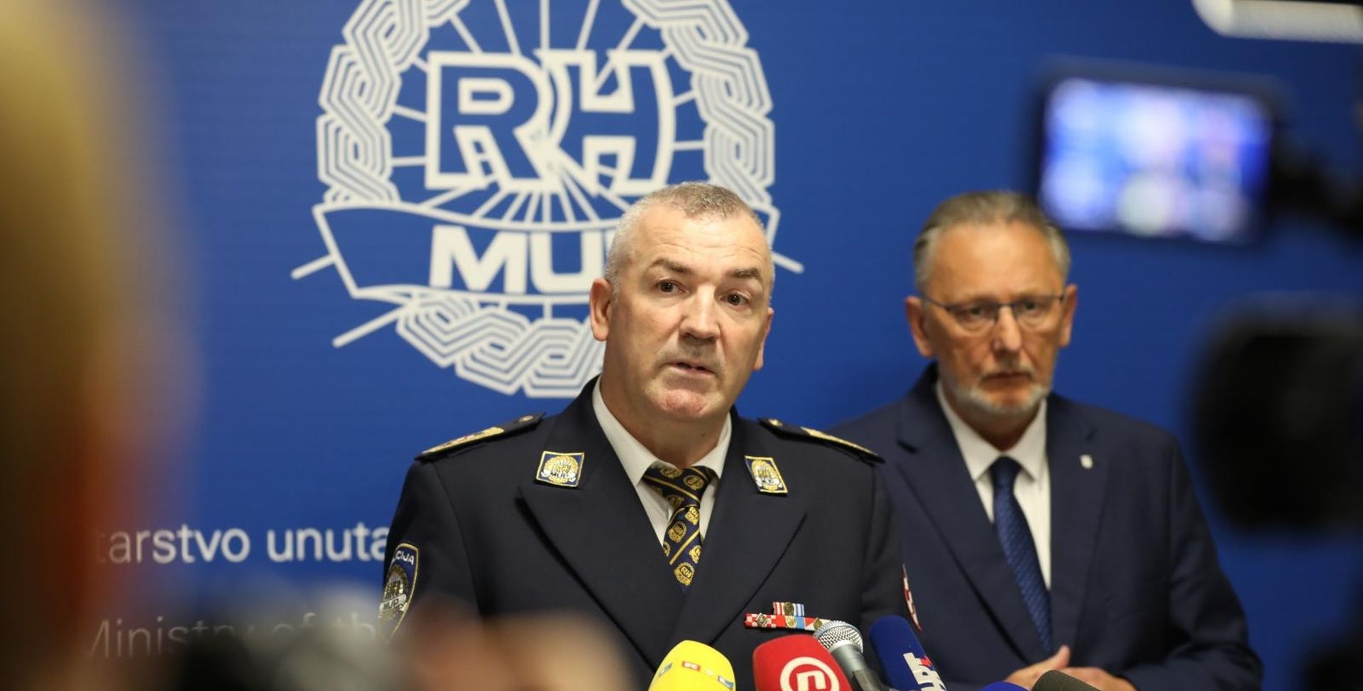 28.10.2019.,Zagreb -  Nakon sto je zamjenik ravnatelja policije Josip Celic podnio ostavku odrzana je izvanredna konferencija za novinare na kojoj su govorili glavni ravnatelj policije Nikola Milina i ministar unutarnjih poslova Davor Bozinovic.
Photo: Jurica Galoic/PIXSELL