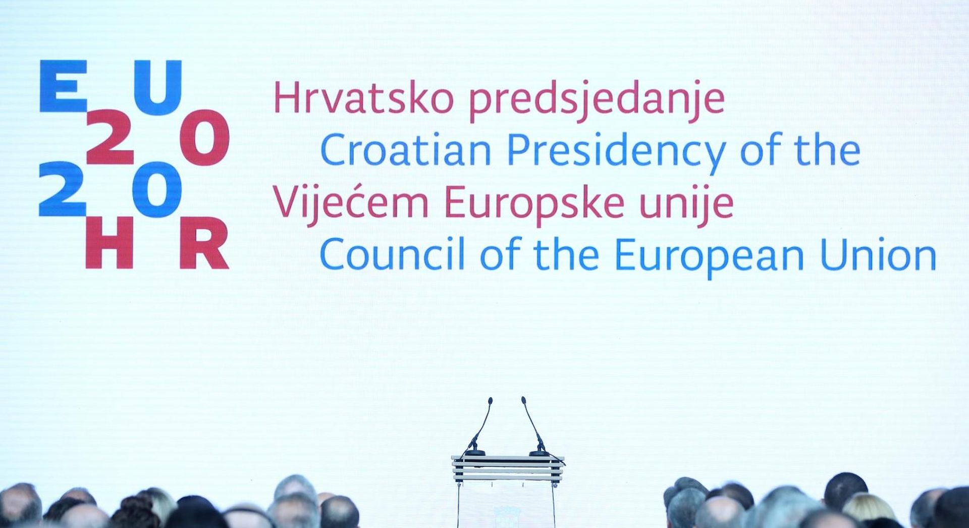 30.10.2019., Zagreb - U Nacionalnoj i sveucilisnoj knjiznici predstavljeni su prioriteti hrvatskog predsjedanja Vijecem Europske unije u prvoj polovici 2020. godine. Photo: Sanjin Strukic/PIXSELL