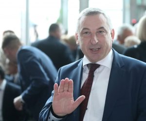 30.10.2019., Zagreb - U Nacionalnoj i sveucilisnoj knjiznici predstavljeni su prioriteti hrvatskog predsjedanja Vijecem Europske unije u prvoj polovici 2020. godine. potpredsjednik Vlade i ministar graditeljstva i prostornog uredjenja Predrag Stromar. Photo: Sanjin Strukic/PIXSELL