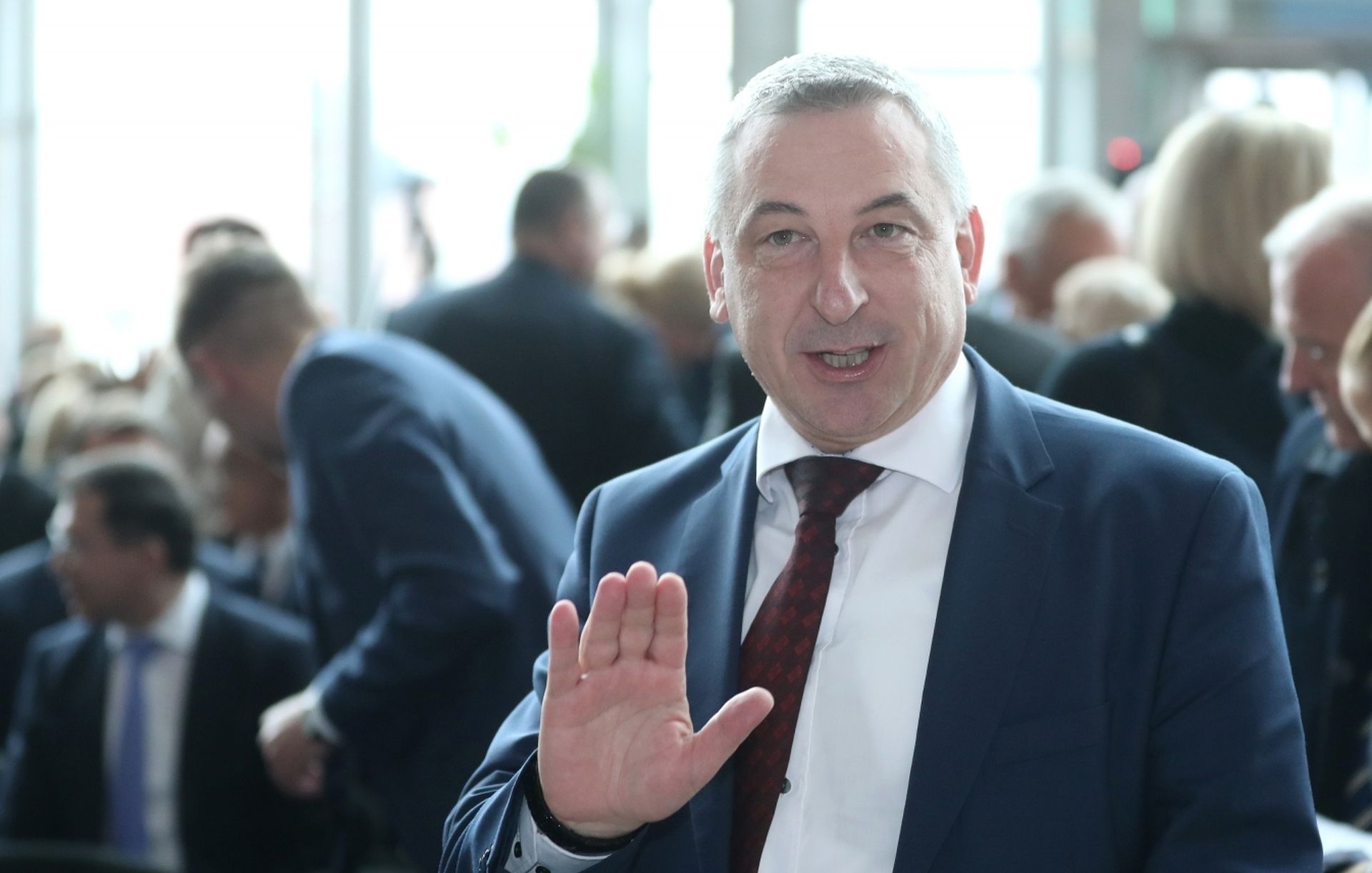 30.10.2019., Zagreb - U Nacionalnoj i sveucilisnoj knjiznici predstavljeni su prioriteti hrvatskog predsjedanja Vijecem Europske unije u prvoj polovici 2020. godine. potpredsjednik Vlade i ministar graditeljstva i prostornog uredjenja Predrag Stromar. Photo: Sanjin Strukic/PIXSELL