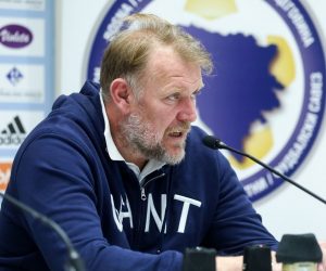 31.10.2019., Sarajevo, Bosna i Hercegovina - Izbornik nogometne reprezentacije Bosne i Hercegovine Robert Prosinecki odrzao je konferenciju za medije. Photo: Armin Durgut/PIXSELL