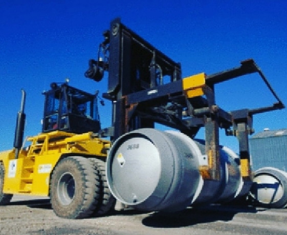 epa07976710 A handout photo made available by the Iran Atomic Energy Organization accordingly shows a lift truck carrying a cylinder containing uranium hexafluoride gas for the purpose of injecting the gas into centrifuges in Iran's Fordow nuclear facility, in Fordow, Qom province, 06 November, 2019. Media reported following president Rouhani's announcement of the country's fourth step in reducing its nuclear commitment to the Joint Comprehensive Plan of Action (JCPOA), Iran will begin injecting uranium gas into 1,044 advanced centrifuges.  EPA/HO HANDOUT  HANDOUT EDITORIAL USE ONLY/NO SALES
