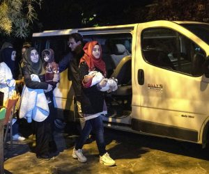 epa07992797 Migrants and refugees arrive on the coast of Skala Sikamias, on the island of Lesvos, Greece, 13 November 2019.  EPA/DIMITRIS TOSIDIS