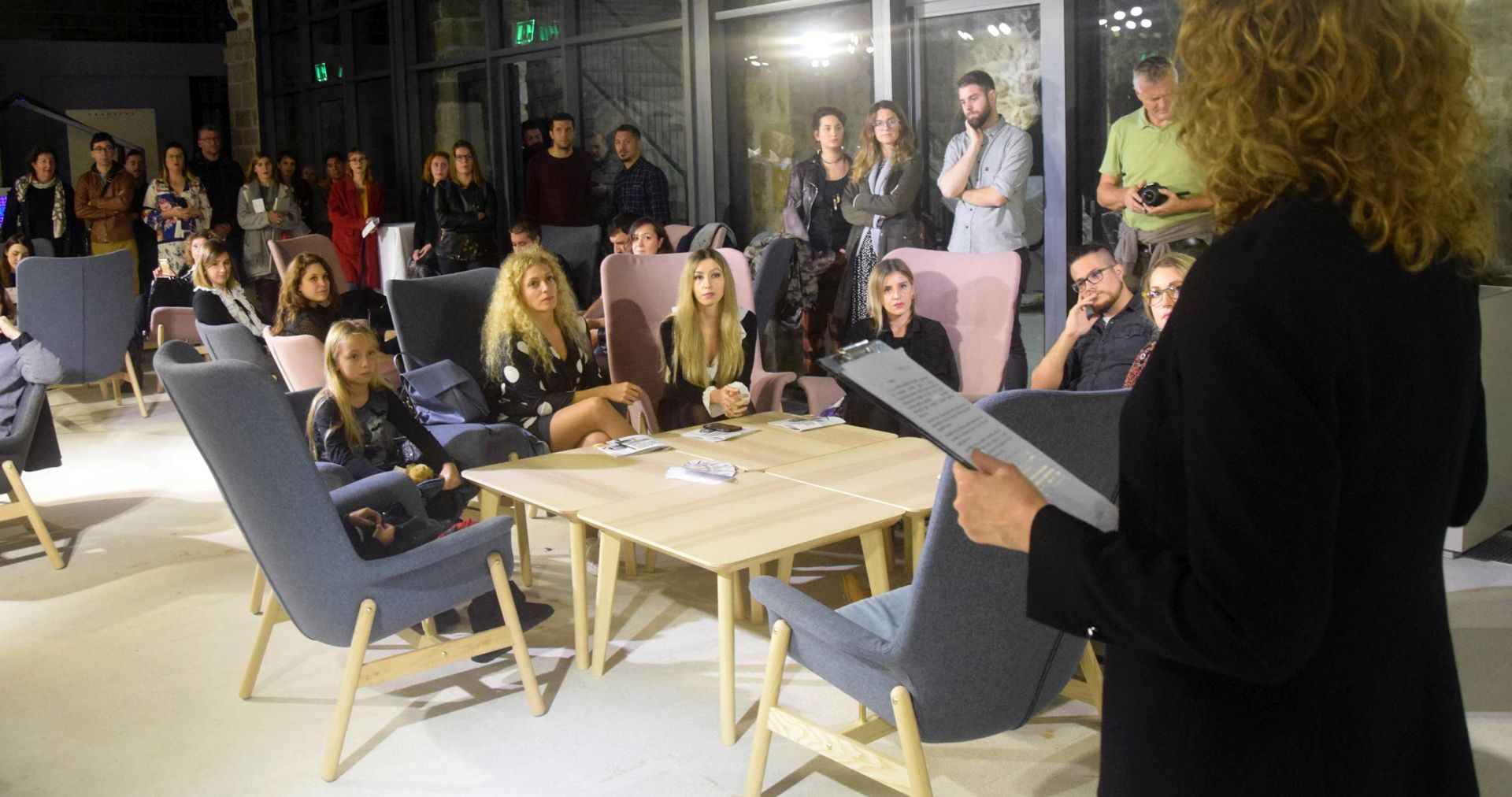 Dubrovnik, 13.11.2019. - Izlobom o Orlandu u srijedu naveèer u dubrovaèkim Lazaretima otvoreni su 6. Dani Kreativnih / kulturnih industrija 2019. (DKKI) u organizaciji Razvojne agencije grada Dubrovnika (DURA). foto HINA/ Baldo MARUNÈIÆ/ bm
