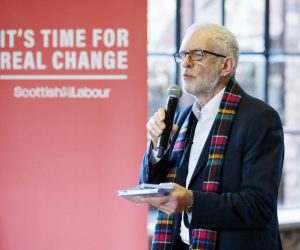epa07995857 Labour leader Jeremy Corbyn speaks on a visit to the National Mining Museum at Lady Victoria  Colliery, Newtongrange, Scotland, Britain, 14 November 2019. Britons go the polls on 12 December in a general election.  EPA/ROBERT PERRY