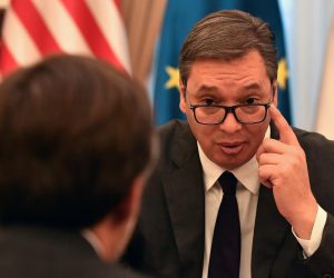 04.11.2019., Beograd, Srbija -  Posebni americki izaslanik za zapadni Balkan Matthew Palmer sastao se s predsjednikom Srbije Aleksandrom Vucicem. Photo: Srdjan Ilic/PIXSELL