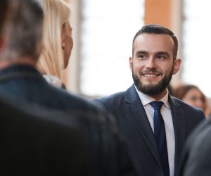 04.11.2019., Zagreb - Ministarstvo rada i mirovinskog sustava predstavilo je projekt SHARE - istrazivanje o zdravlju, starenju i umirovljenju u Europi. Josip Aladrovic, ministar rada i mirovinskog sustava Photo: Sandra Simunovic/PIXSELL
