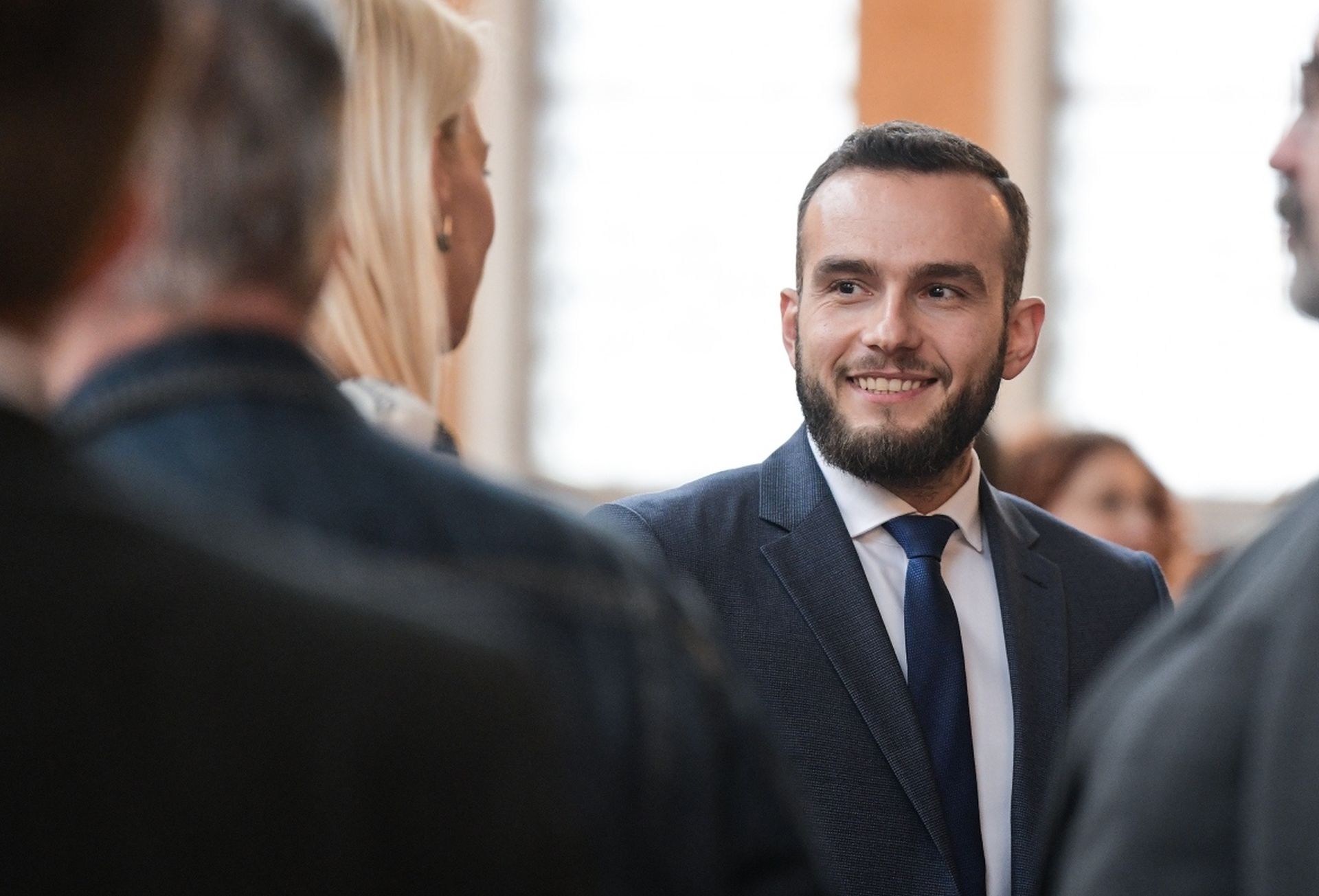 04.11.2019., Zagreb - Ministarstvo rada i mirovinskog sustava predstavilo je projekt SHARE - istrazivanje o zdravlju, starenju i umirovljenju u Europi. Josip Aladrovic, ministar rada i mirovinskog sustava Photo: Sandra Simunovic/PIXSELL