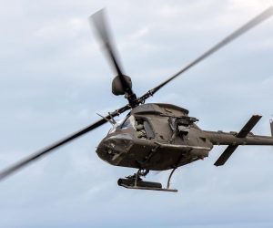 05.10.2019., Zadar - OH - Helikopter 58 D Kiowa Warrior Hrvatskog ratnog zrakoplovstva. Photo: Dino Stanin/PIXSELL