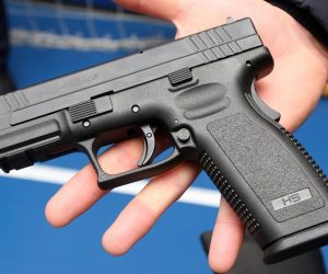 06.03.2018., Sibenik - 
Hrvatski pistolj HS-45 ACP osim cal 9mm izradjuje se i kalibra 45 ACP.
Photo: Dusko Jaramaz/PIXSELL