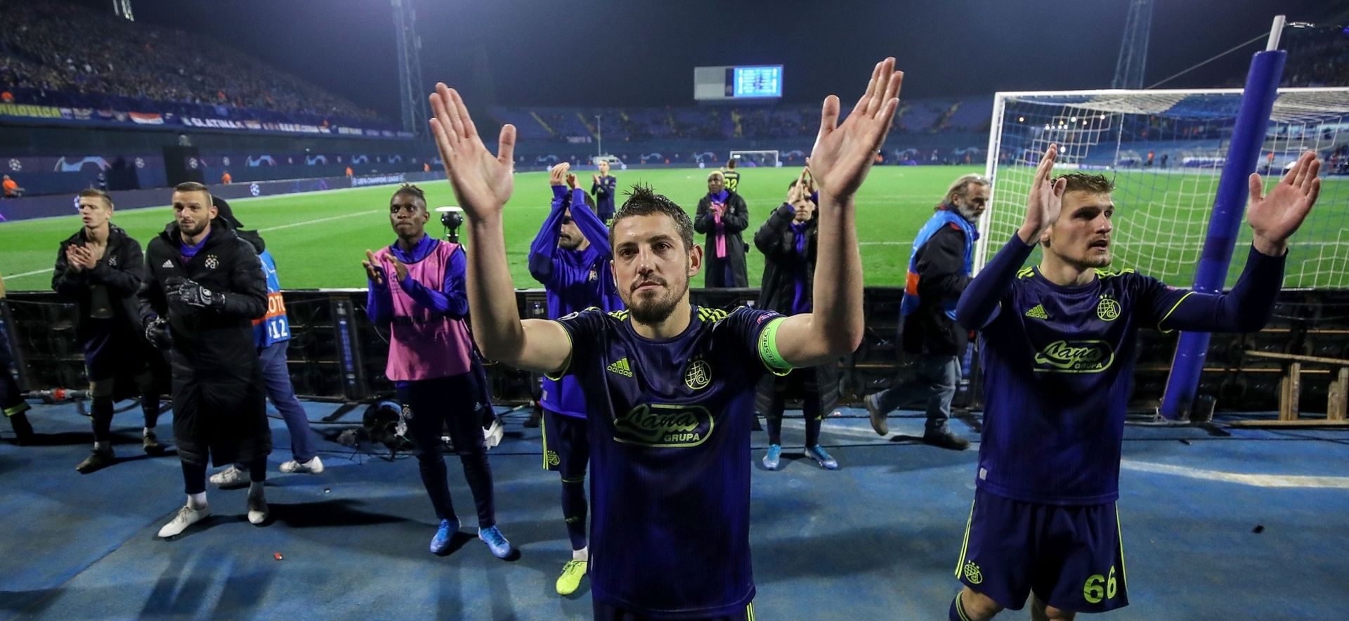 06.11.2019., stadion Maksimir, Zagreb - UEFA Liga prvaka, skupina C, 4. kolo, GNK Dinamo - FK Sahtar Donjeck. Arijan Ademi, Emir Dilaver
Photo: Igor Kralj/PIXSELL