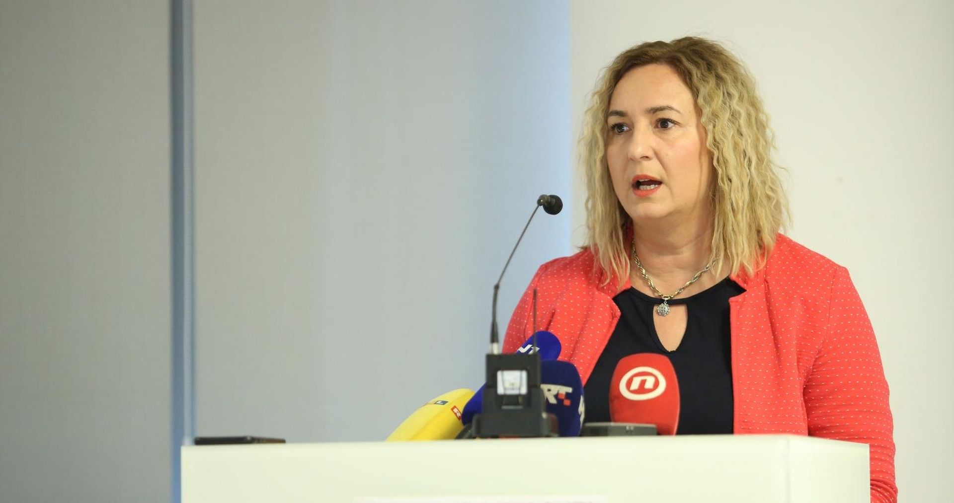 07.11.2019., Zagreb -  Sindikati o strjku.Sanja Sprem.
Photo: Matija Habljak/PIXSELL