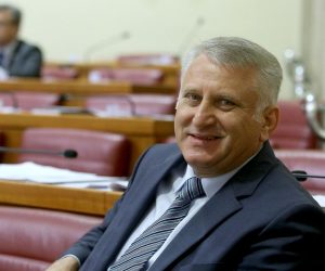 10.06.2016., Zagreb - Sjednica Sabora RH nastavljena je  raspravom o Izvjescu pravobraniteljice za djecu za 2015. godinu. Franjo Lucic.
Photo: Patrik Macek/PIXSELL